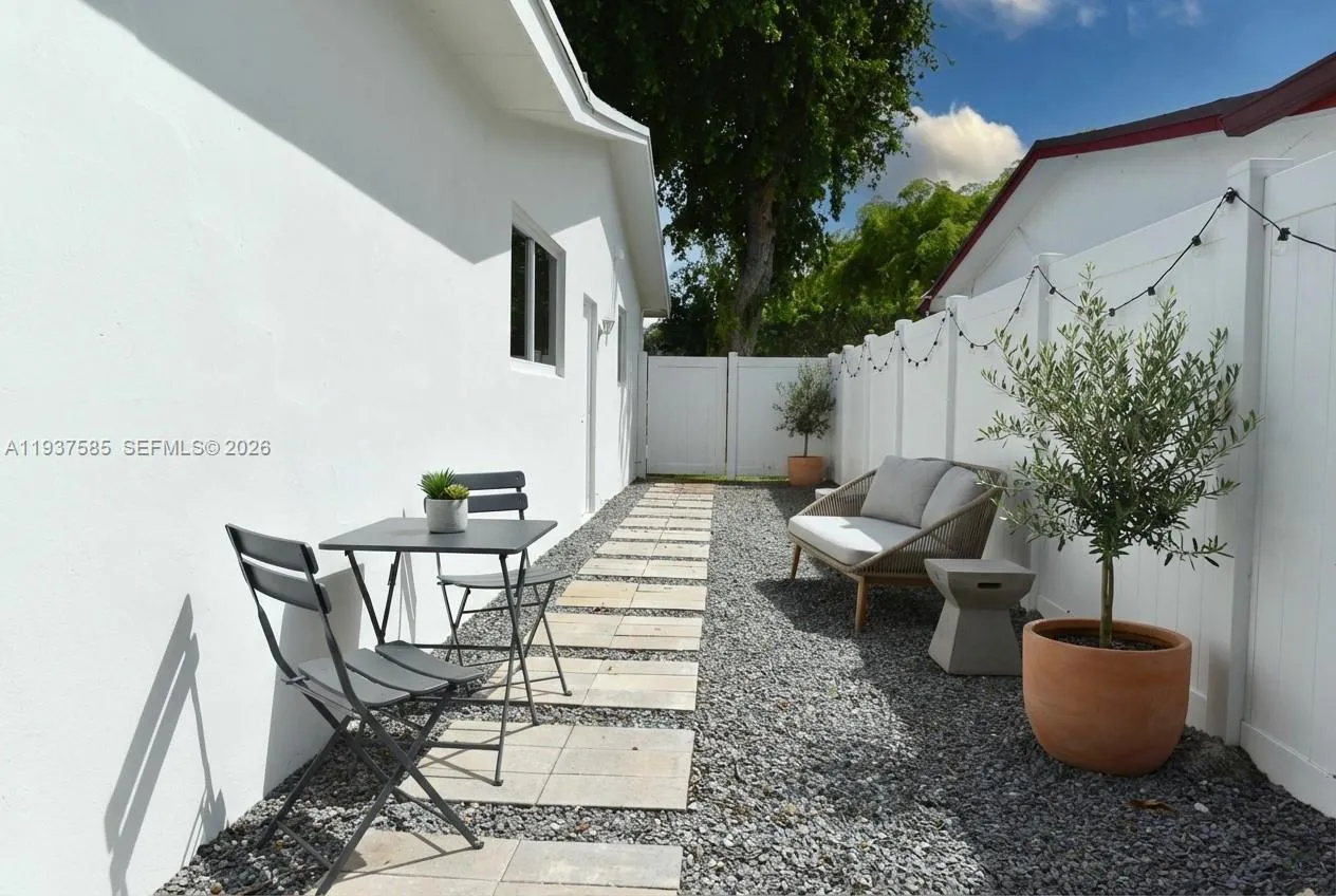 Side Yard Virtually Staged