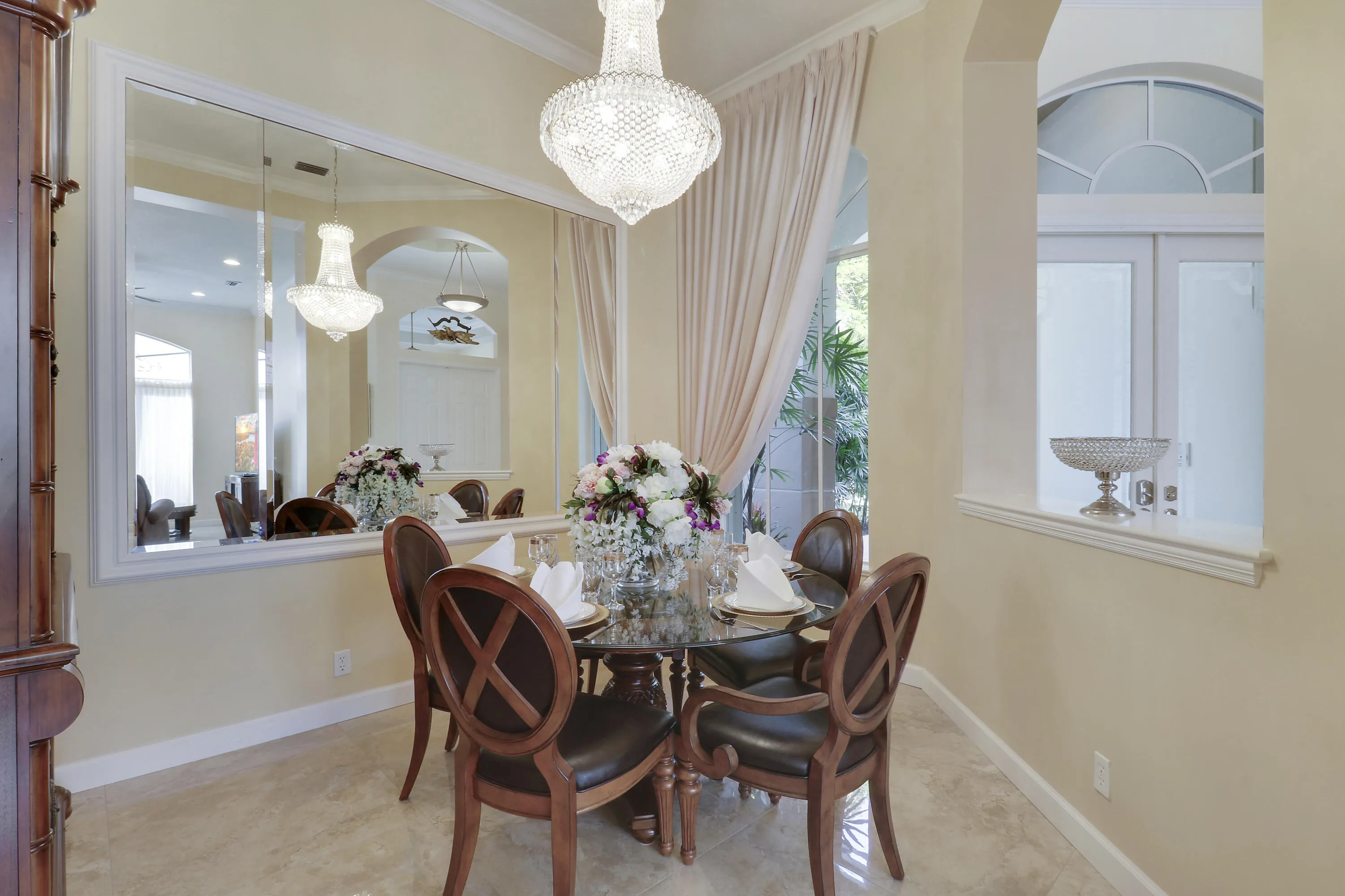 Formal Dining Room with Chandelier