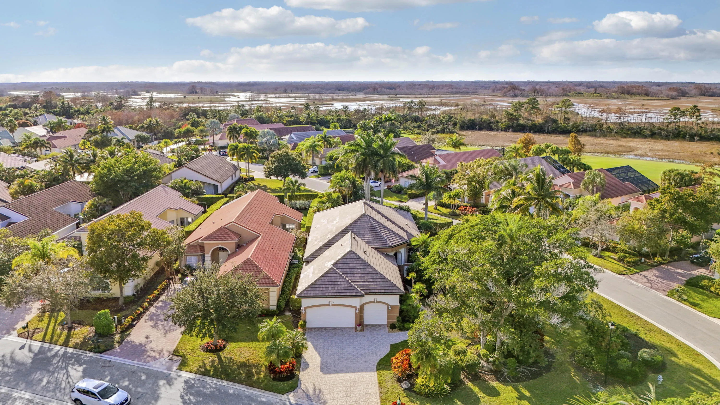 Aerial of Home with New Roof