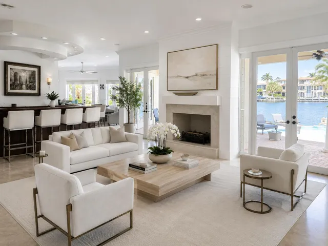 Virtually Staged Living Room