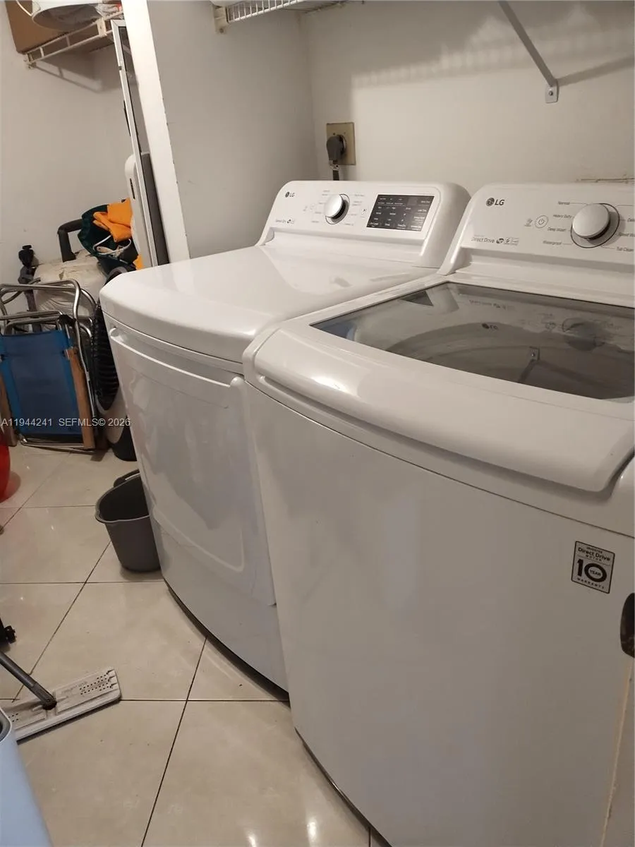 Laundry washer and dryer will remain.