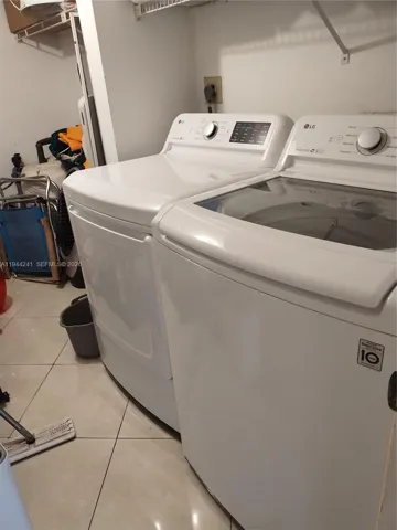 Laundry washer and dryer will remain.