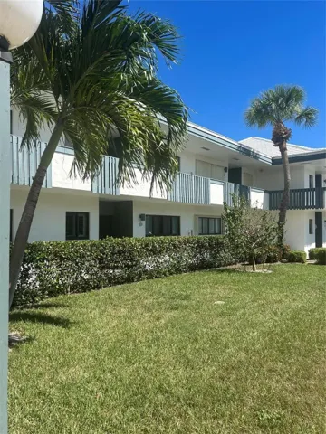 Front view of building