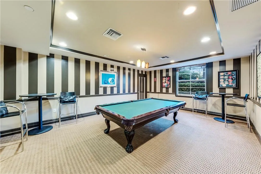 Game room with pool table and darts!