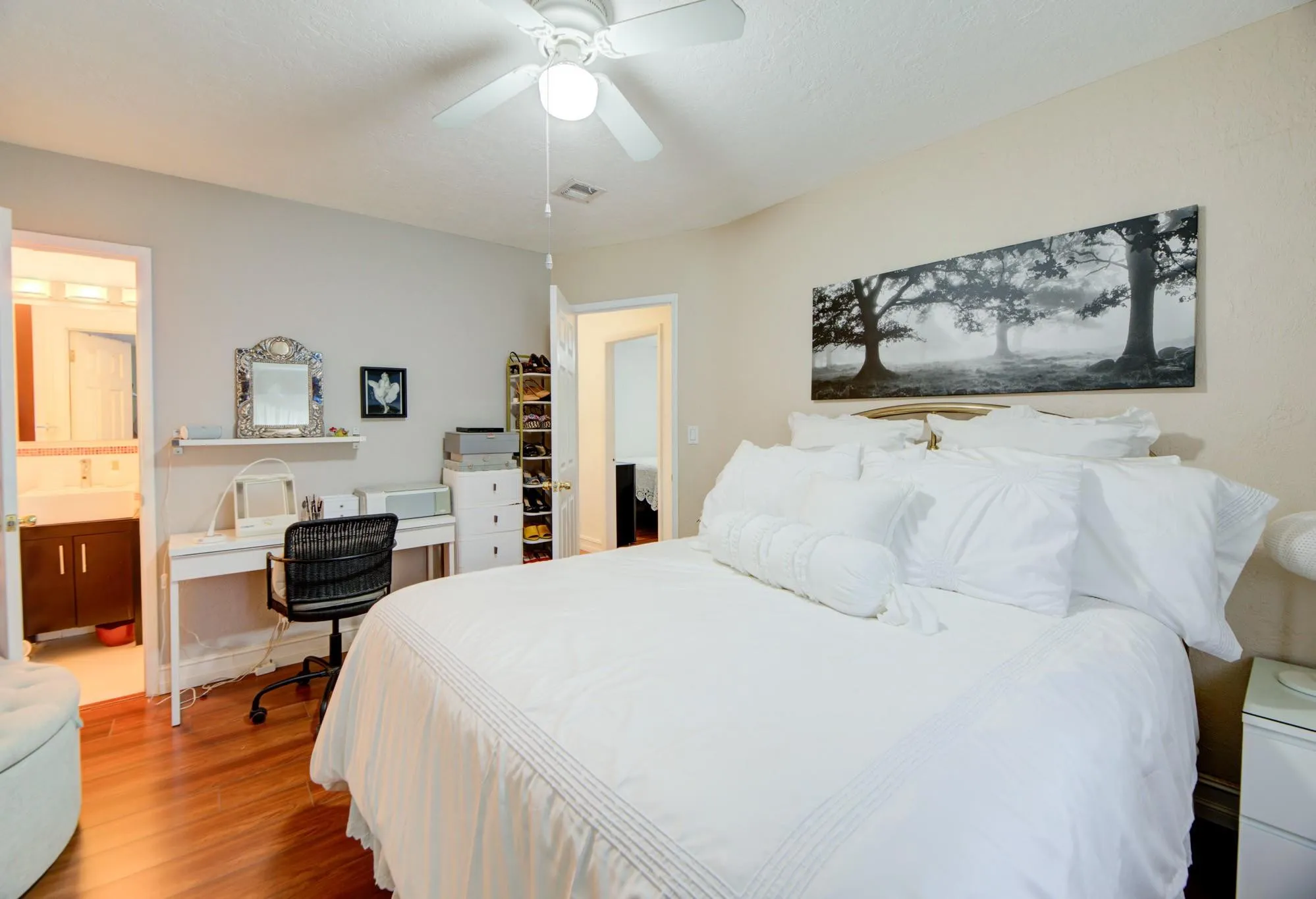 Main suite w/closet & bath
