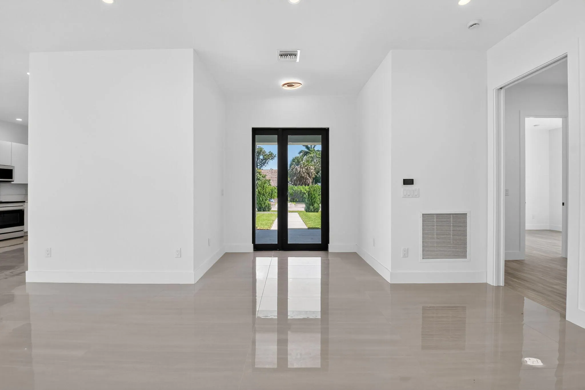 Front door from inside