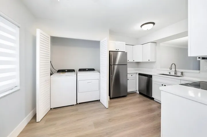 washer and dryer in unit. all new appliances