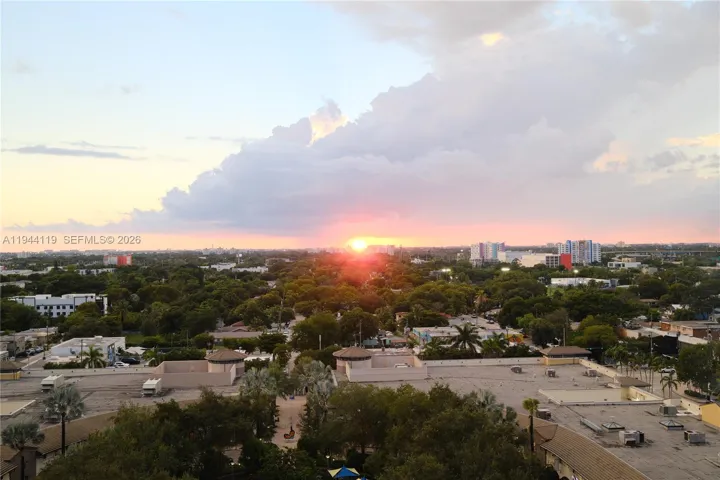 A view from the balcony