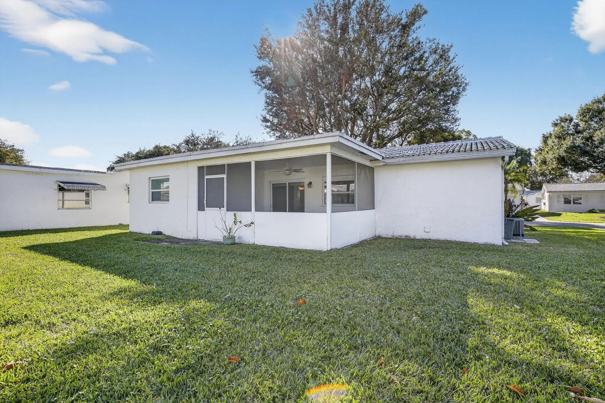 Roof and exterior paint is the responsibility of the HOA.