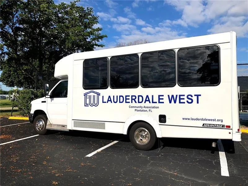 Commnity bus to shop, bank and get around without having your own transportation