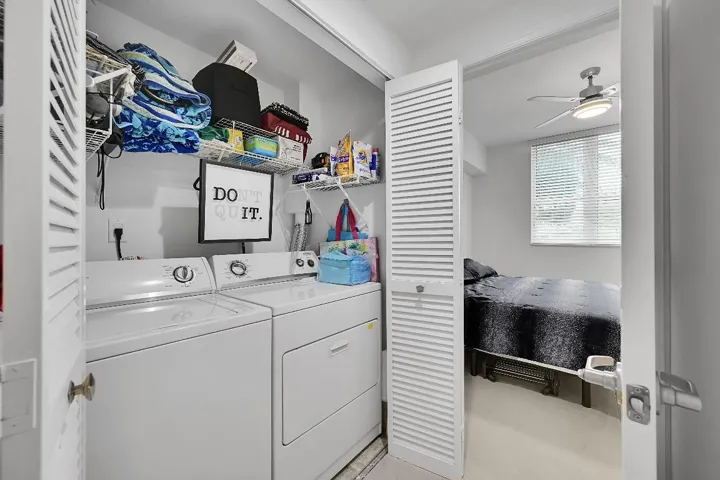Inside Washer & Dryer