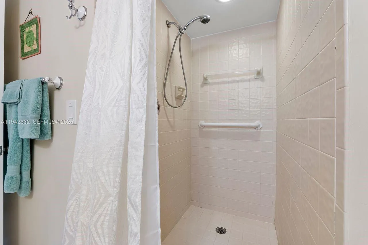 Shower in the guest bathroom