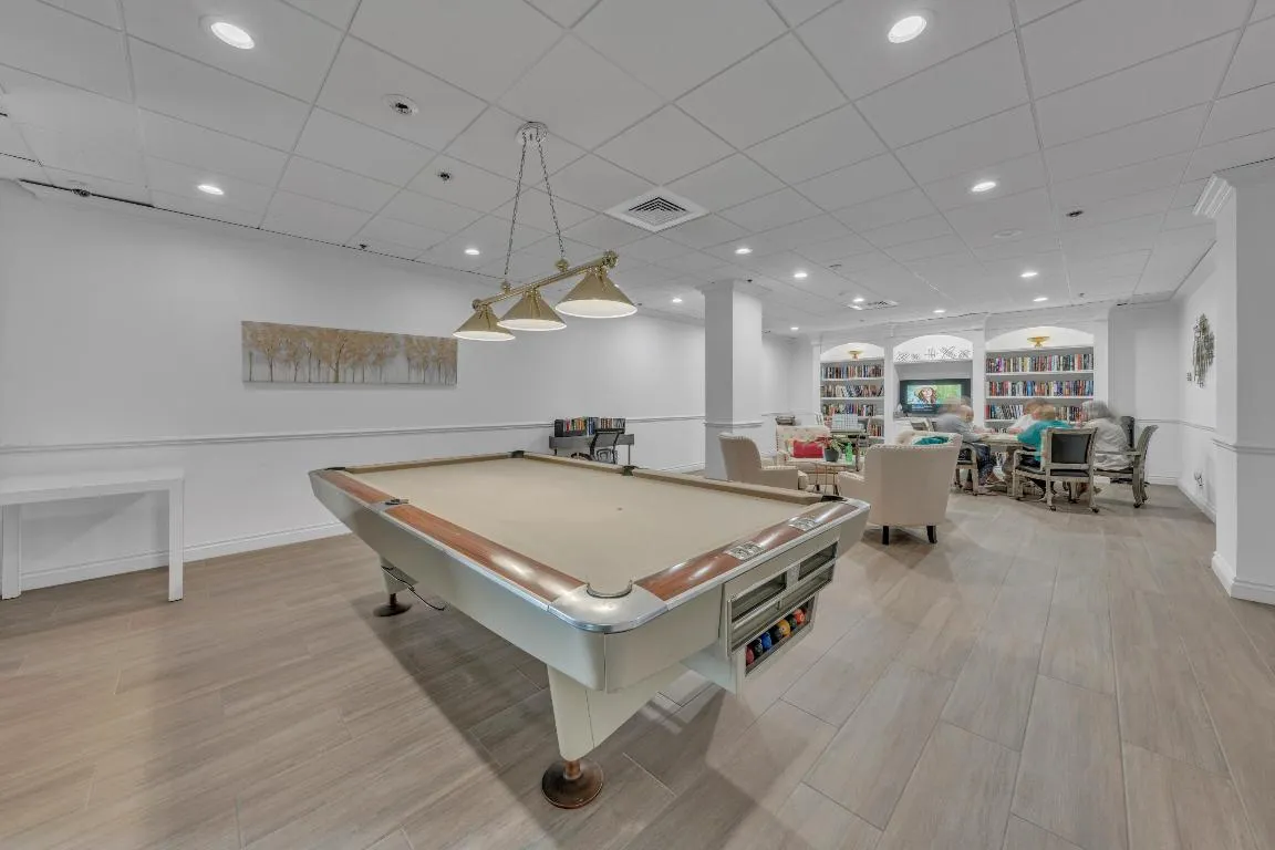Library and billards area