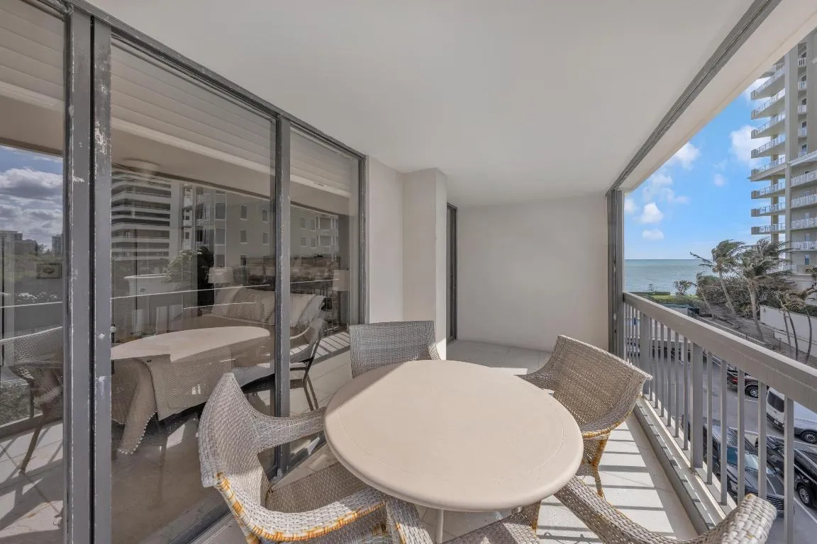 Balcony with ocean views