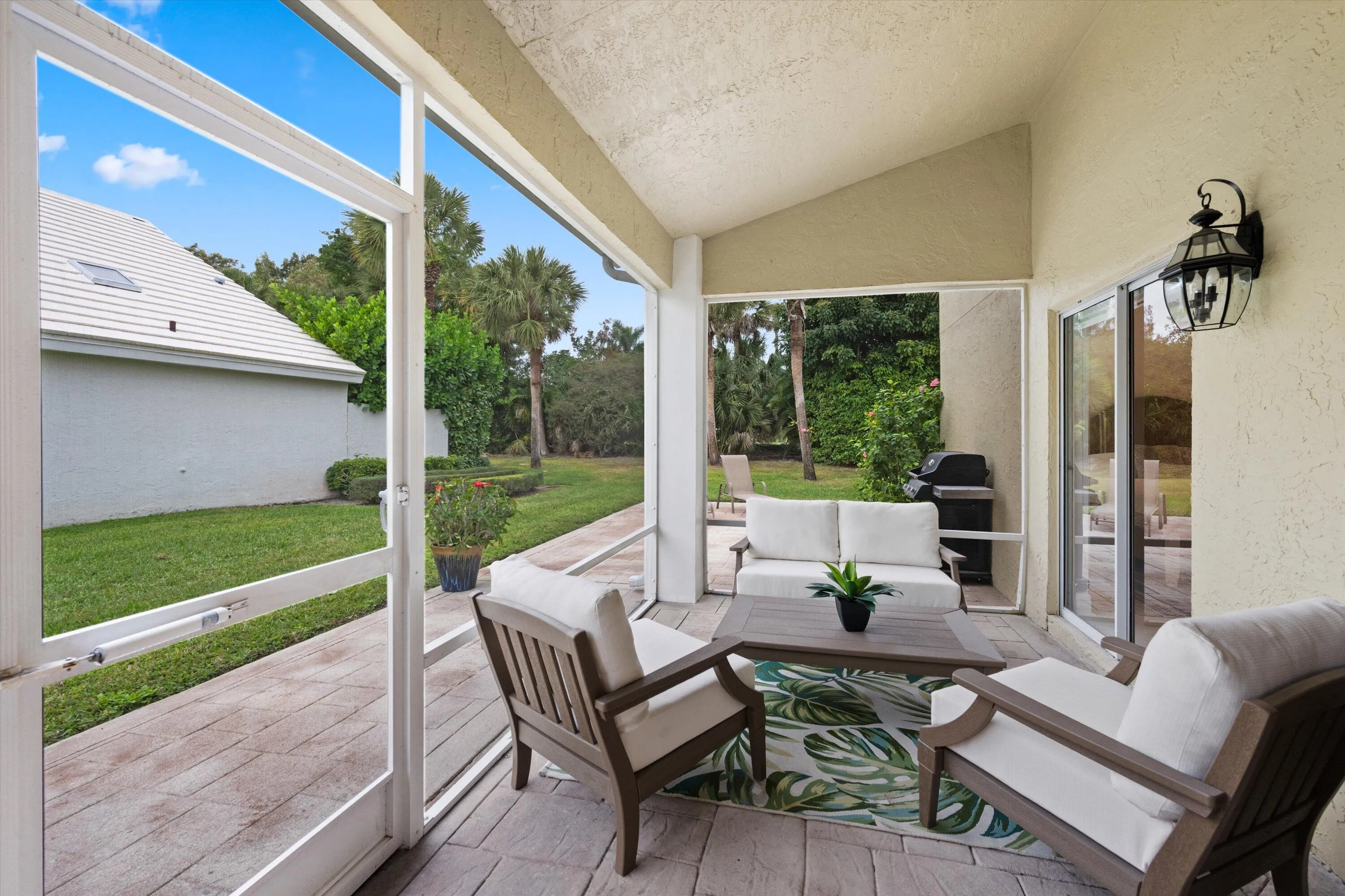 Screened patio