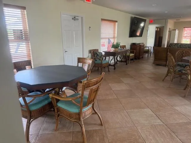 card table area