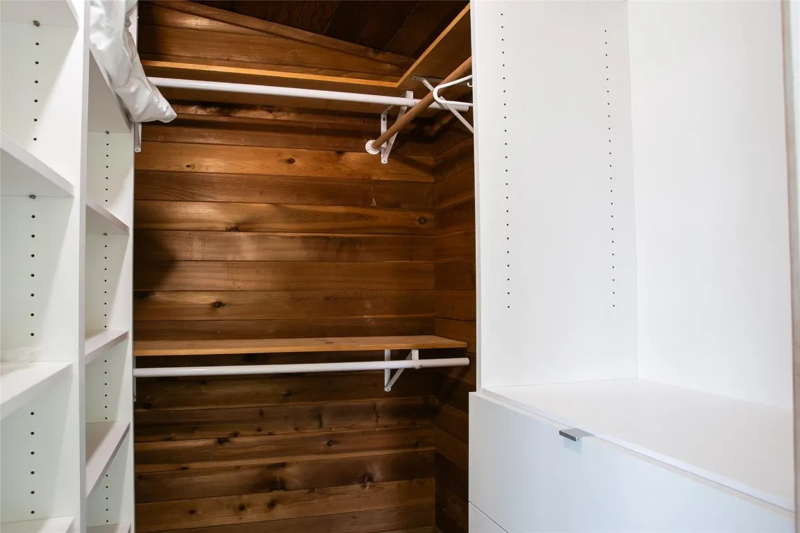 2nd bedroom wood closet