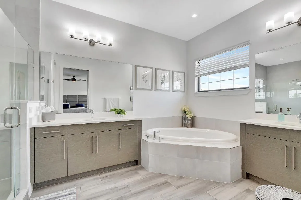 Master Bath with Dual sinks