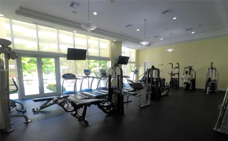 GYM FACING THE POOL AREA
