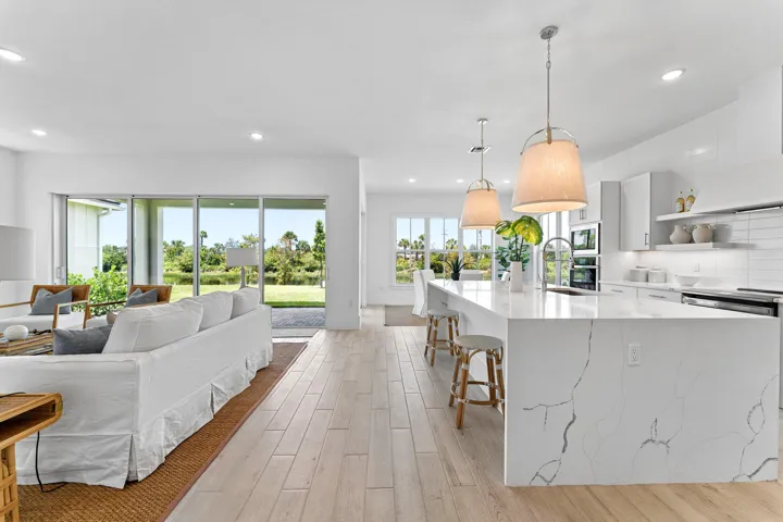 Kitchen, Great Room & Dining Area