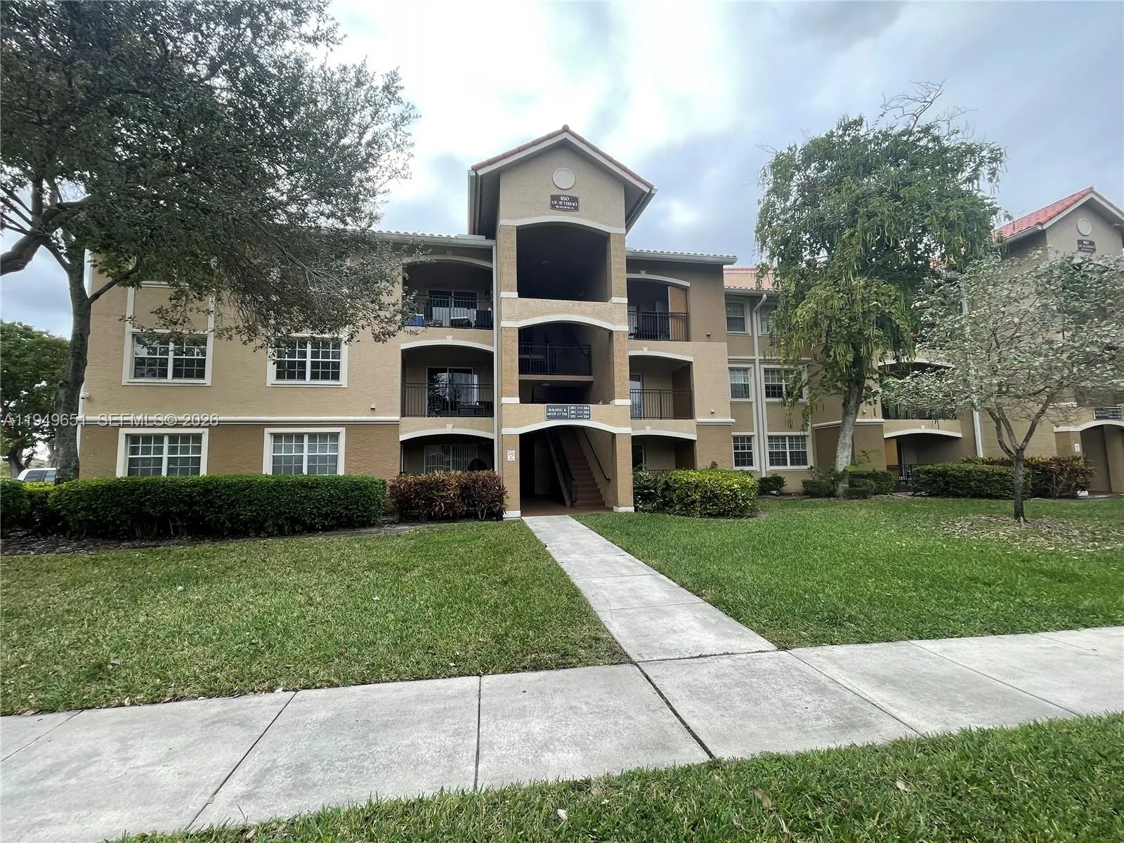 Front of building