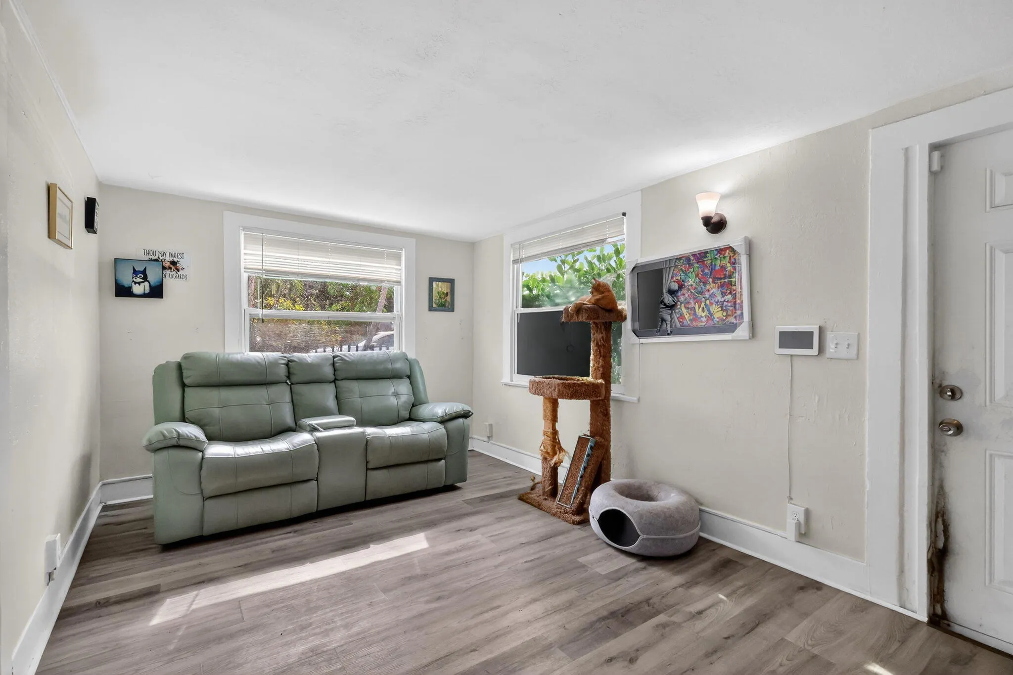 second living/dining space