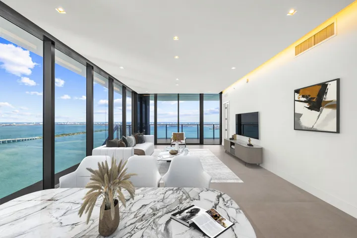 Virtually Staged Living Room