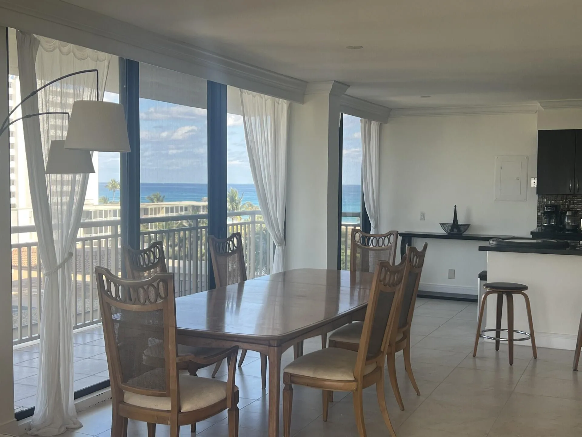 Ocean View from OT 607 Dining Room