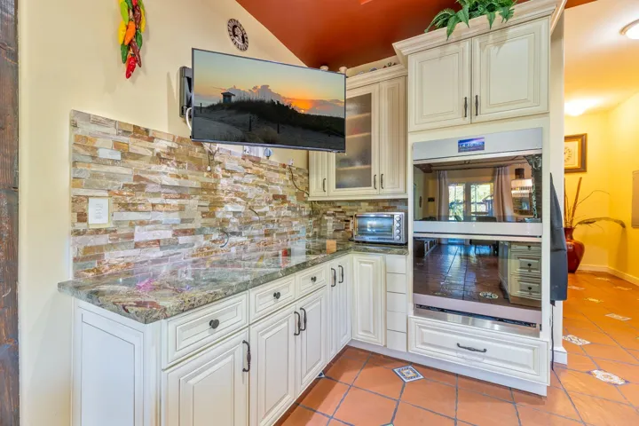 ONE SIDE OF THIS GOURMET KITCHEN
