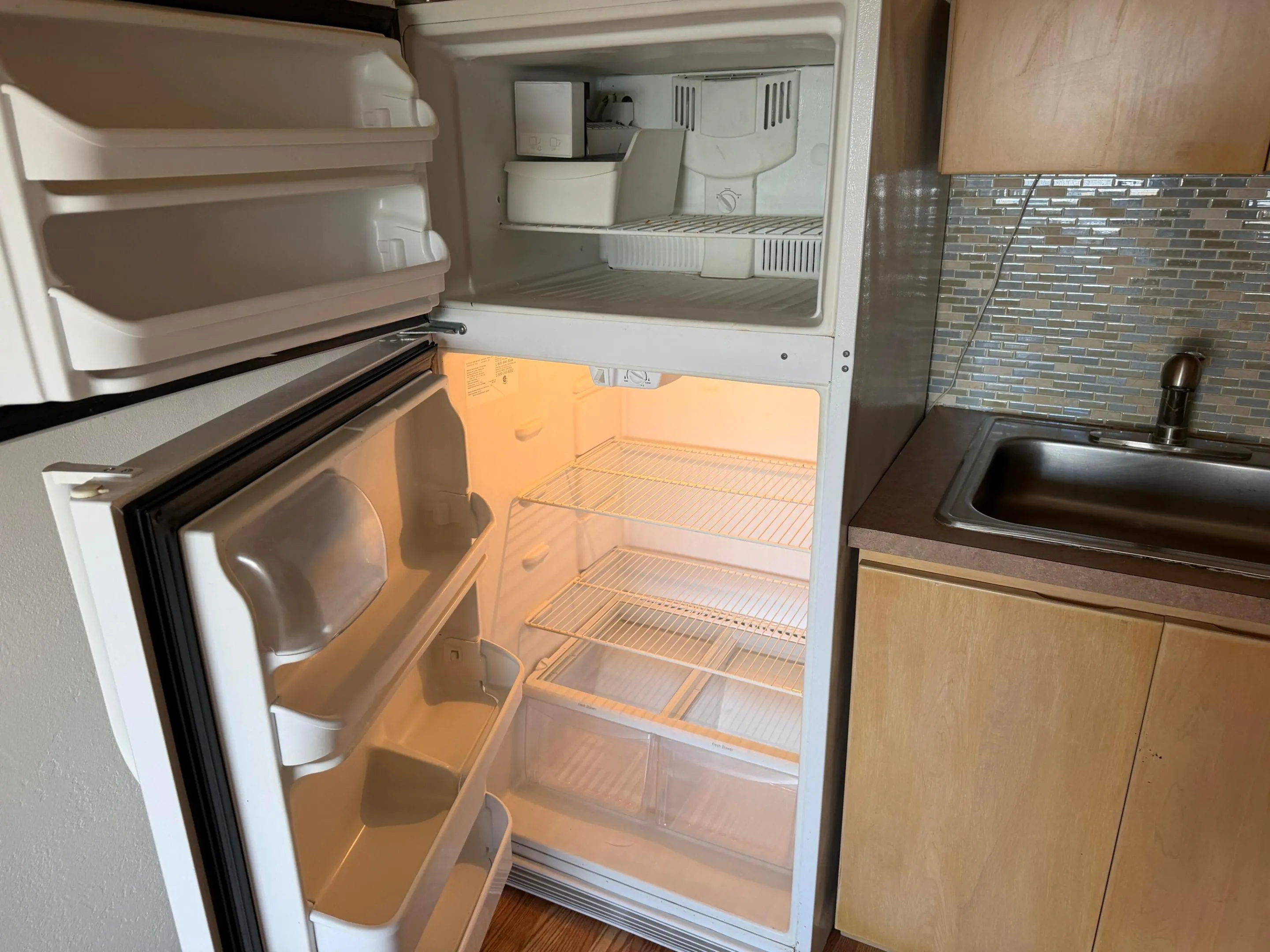 Refrigerator has been cleaned