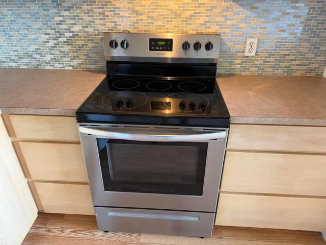 Glass top stove