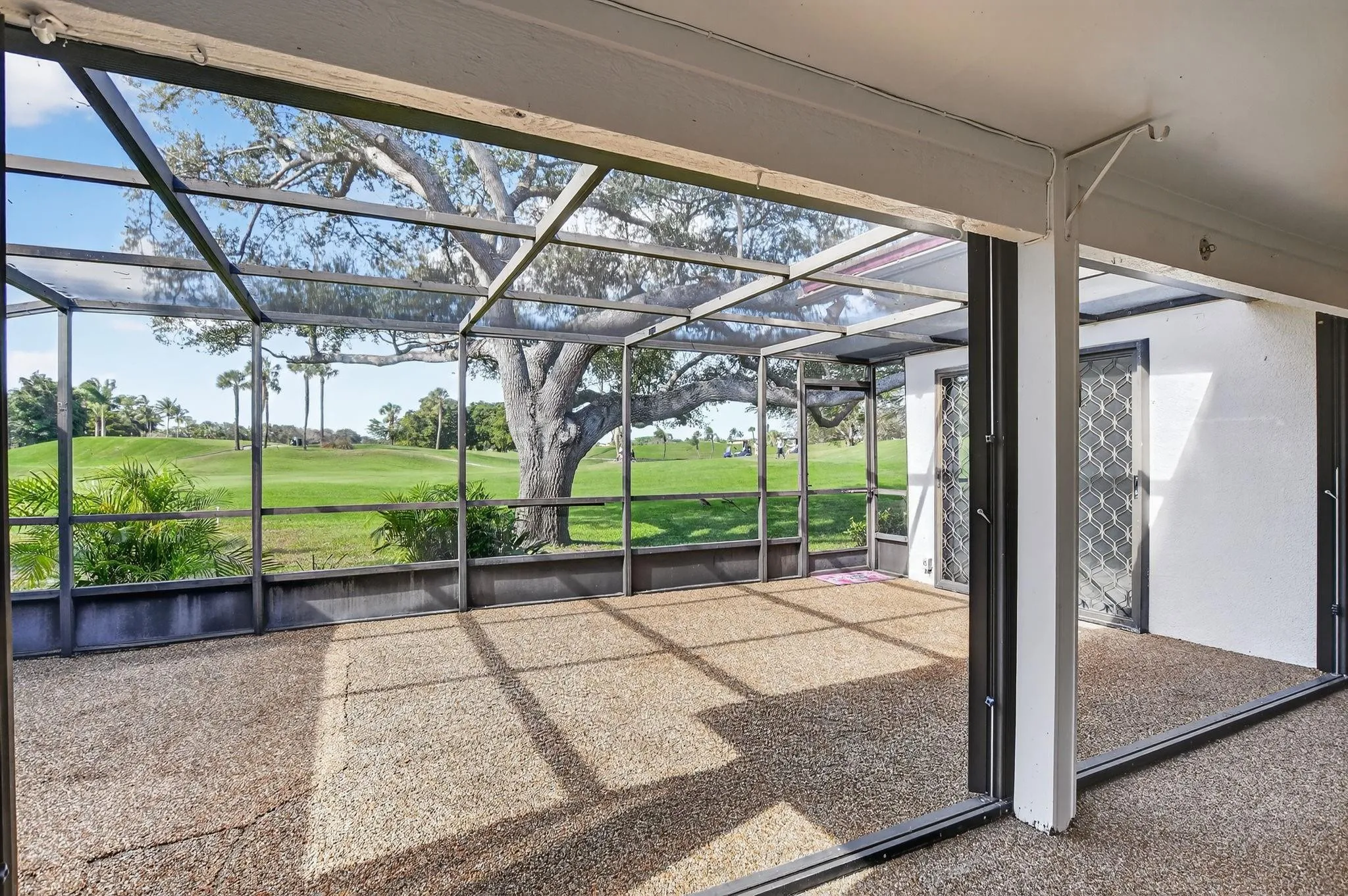 Intersecting fairway views of LONG golf course views.