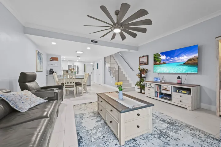 Living room to kitchen