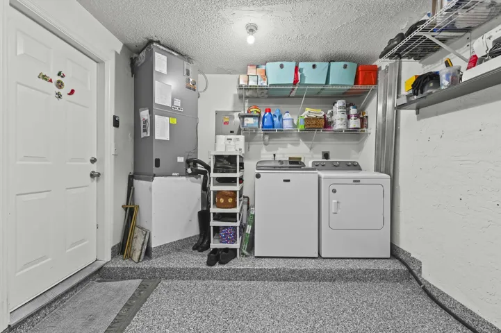 Laundry in garage