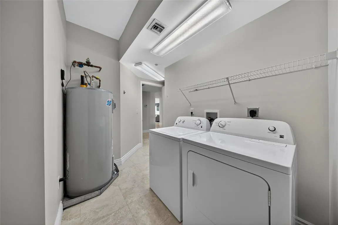 Separate laundry room