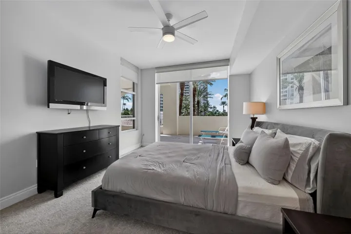 2nd bedroom with private patio access