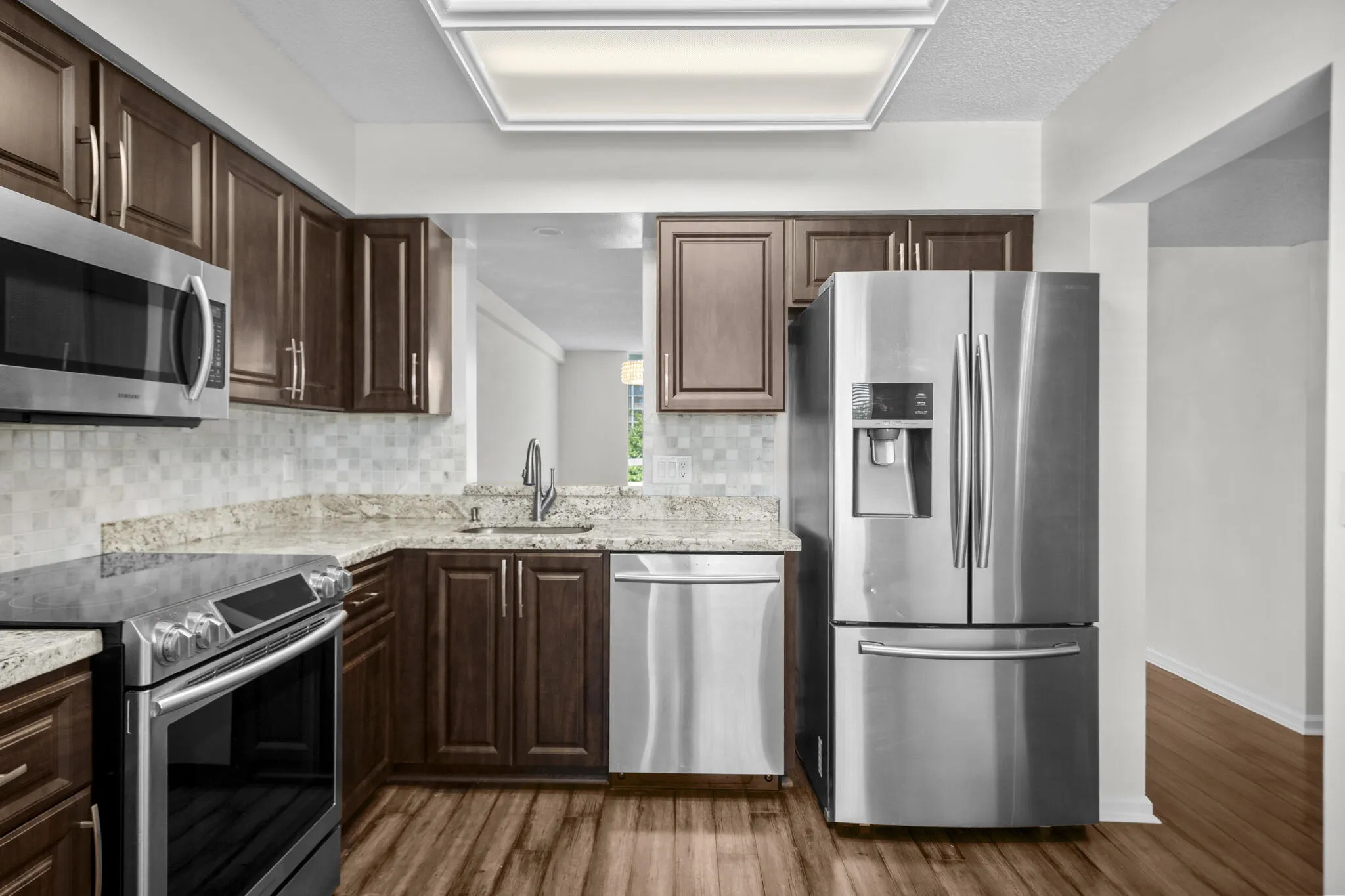 Freshly painted kitchen