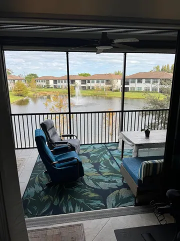 patio and view