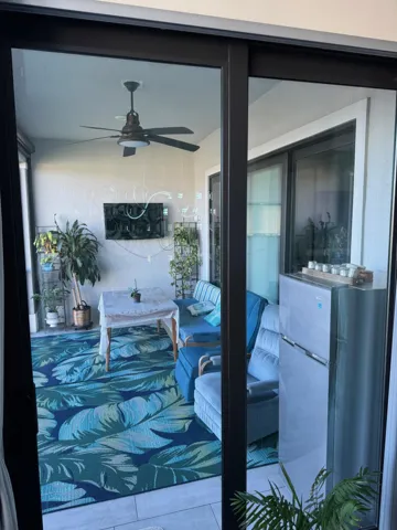 second entrance to patio