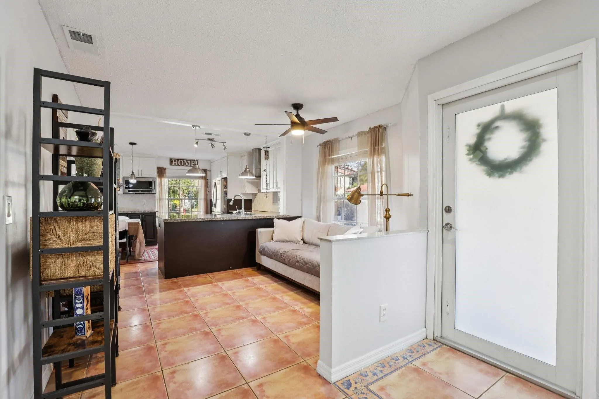 The family room serves as a central hub for daily living, designed for comfort and connection.
