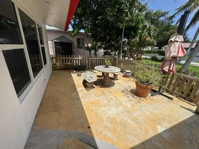 concrete patio