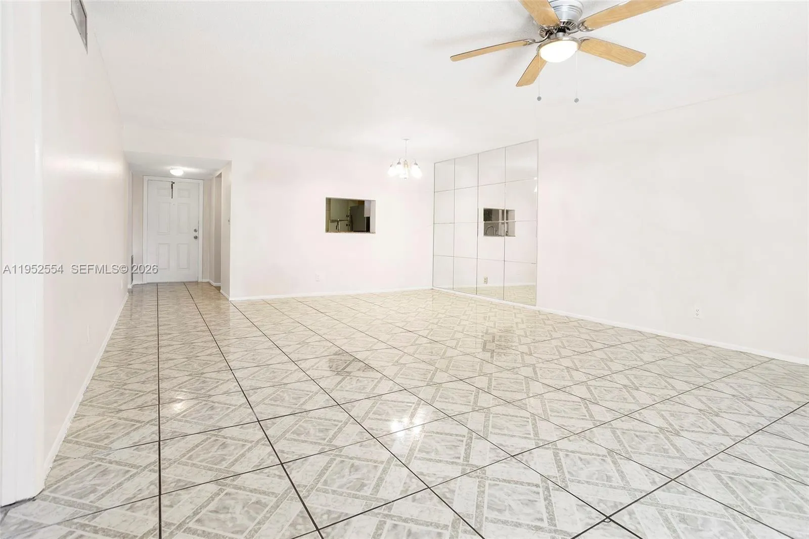 FAMILY ROOM WITH LIGHTED CEILING FAN
