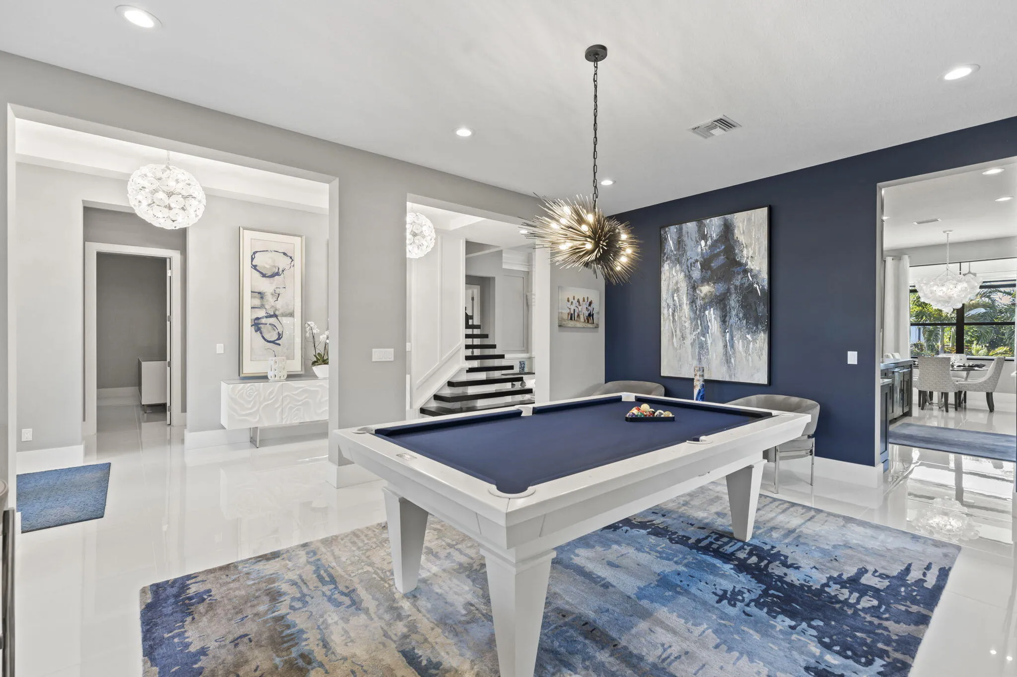 Living Room with Wet Bar