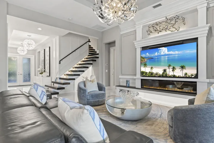 Family Room/ Floating Staircase