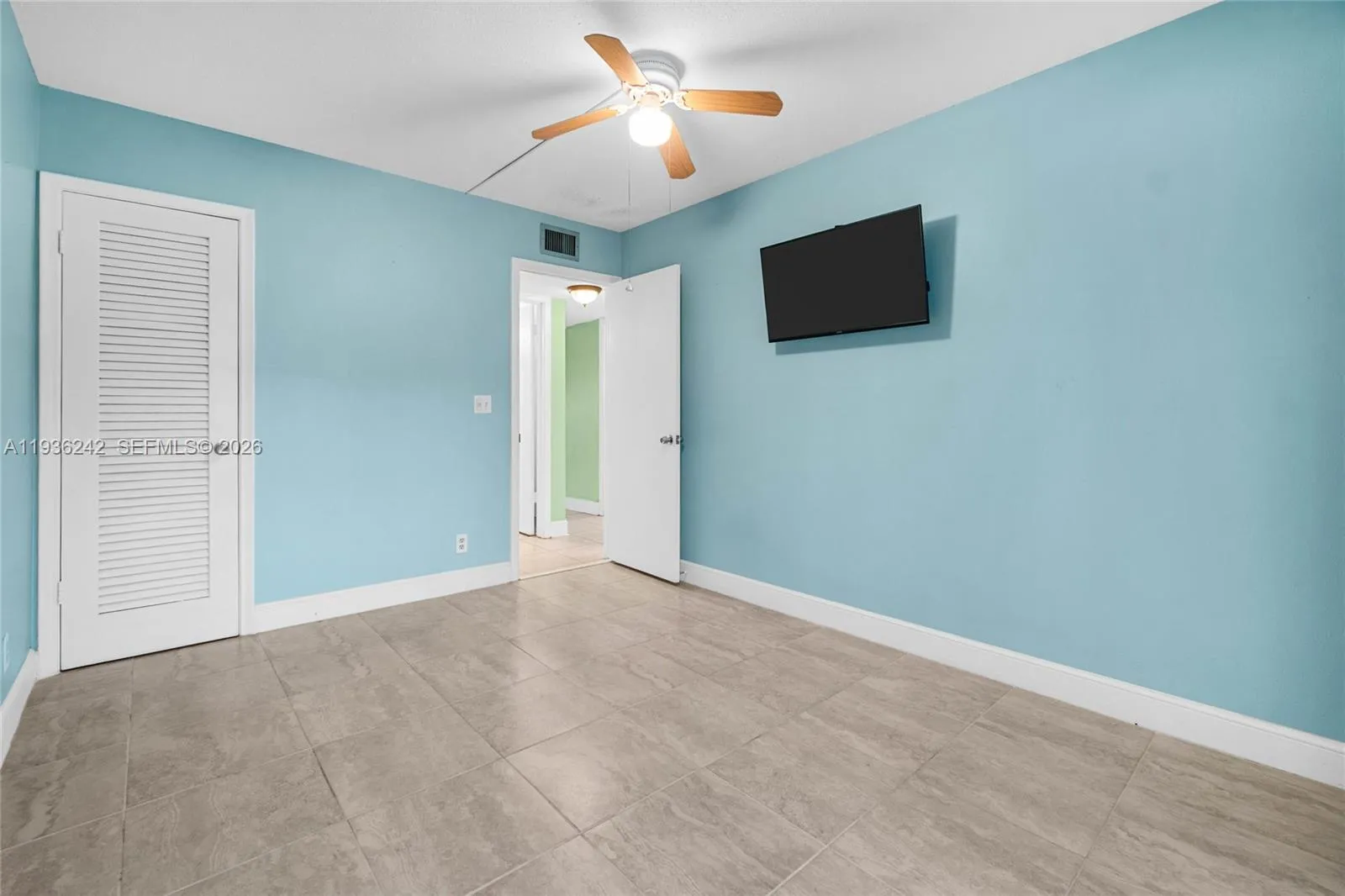 Bedroom 2- Already mounted TV included in purchase