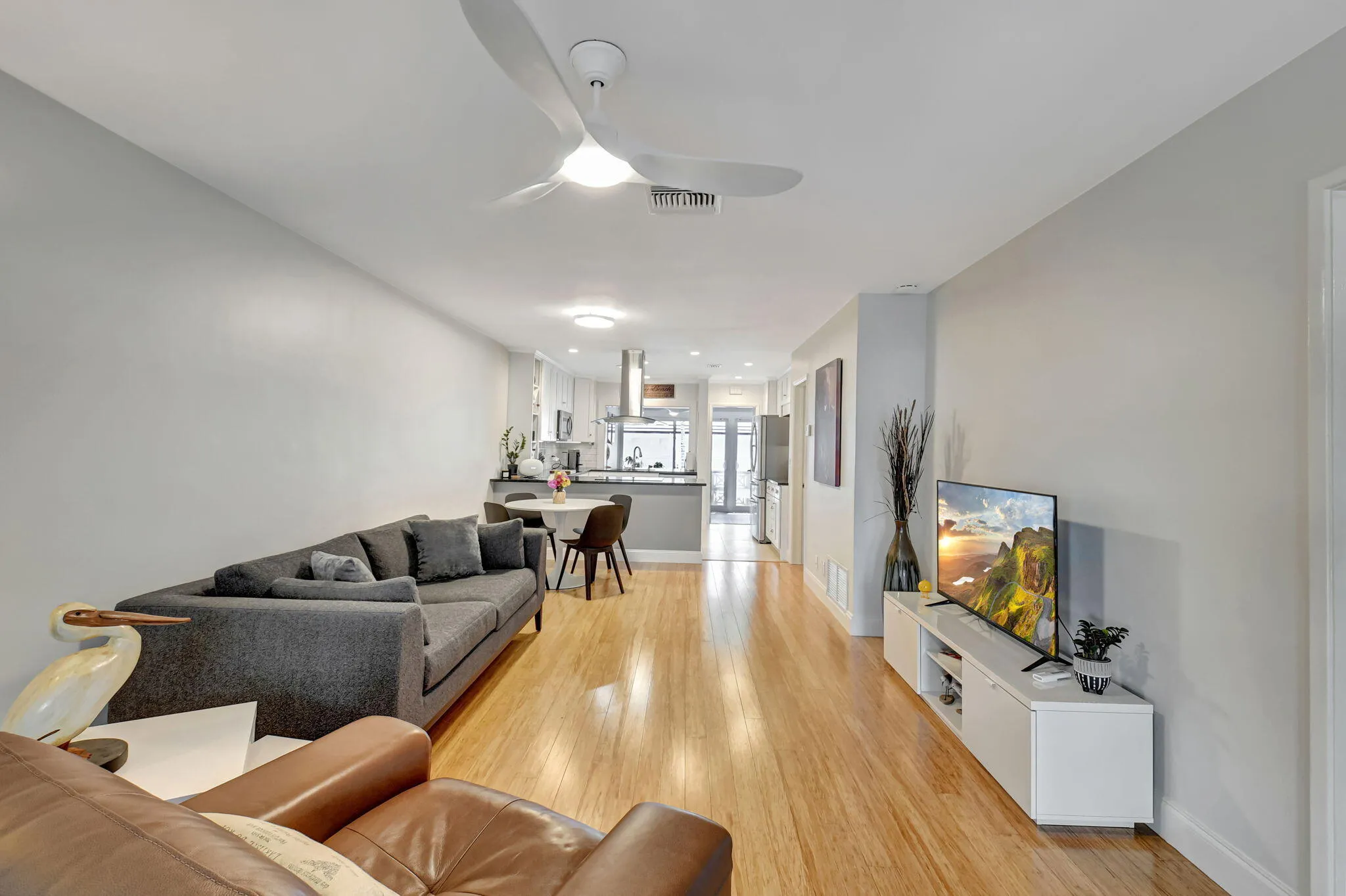 FRESHLY PAINTED, BAMBOO FLOORING