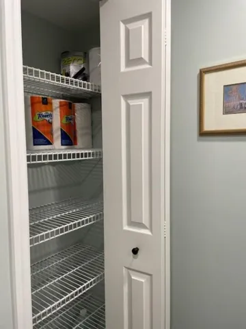 Closet in powder room