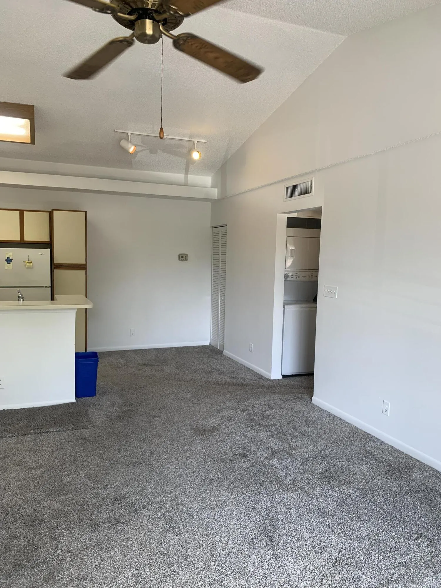 Living room and dining area view