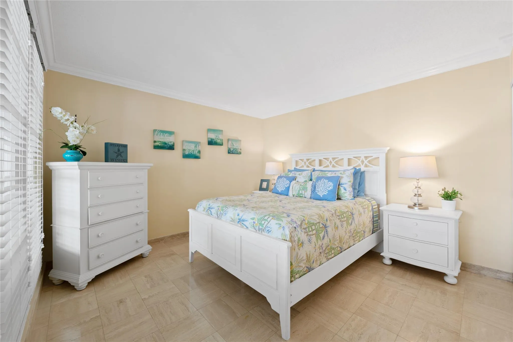 Converted second bedroom with ocean views.