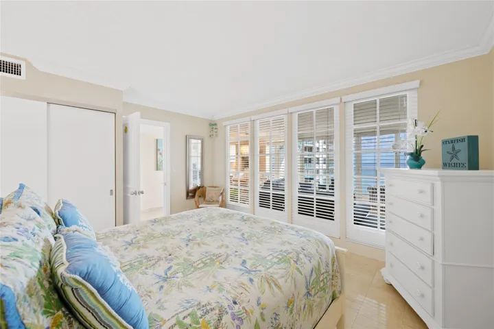 Converted second bedroom with ocean views.